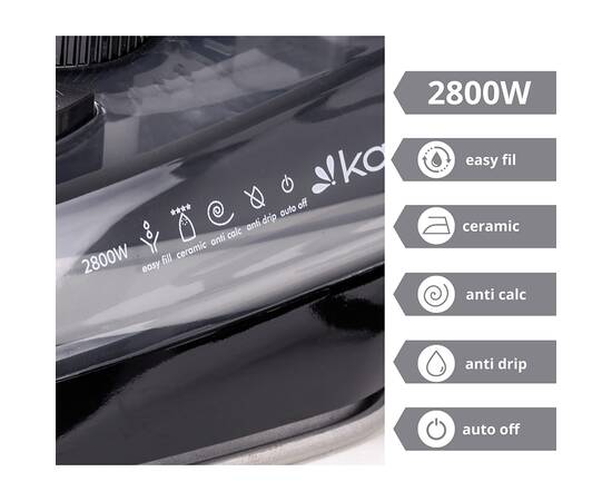 Утюг 2800Вт (черный) Kamille (6711), изображение 5