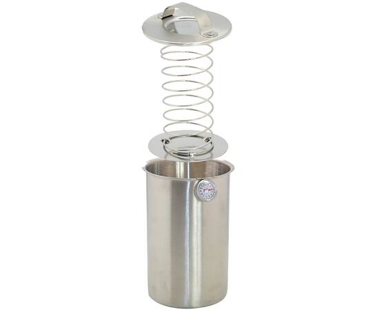 Ветчинница из нержавеющей стали с термометром 1,5 л Kamille (6506), изображение 3