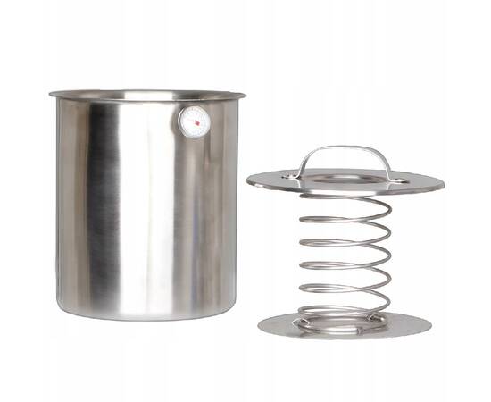 Шинківниця з нержавіючої сталі з термометром 2,5 л Kamille (6513), зображення 2