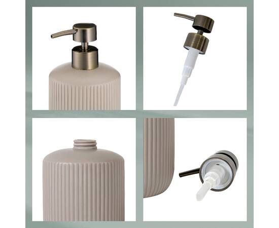 Дозатор для рідкого мила KELA Adele сірий 400 мл (23740), зображення 3