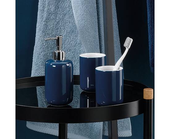 Дозатор для жидкого мыла KELA Isabella синий 300 мл (20510), изображение 4