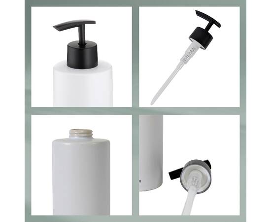 Дозатор для рідкого мила KELA Matsi білий 300 мл (23707), зображення 3