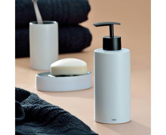 Дозатор для рідкого мила KELA Matsi білий 300 мл (23707), зображення 4