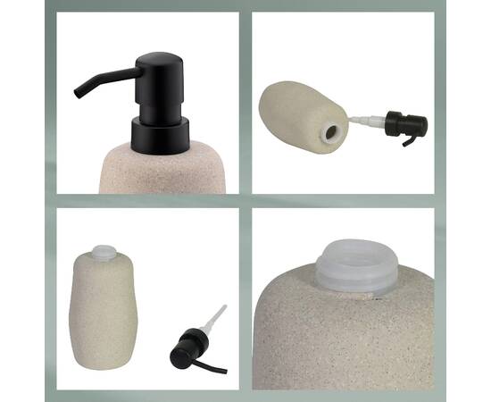 Дозатор для рідкого мила KELA Roda бежевий 200 мл (23680), зображення 3