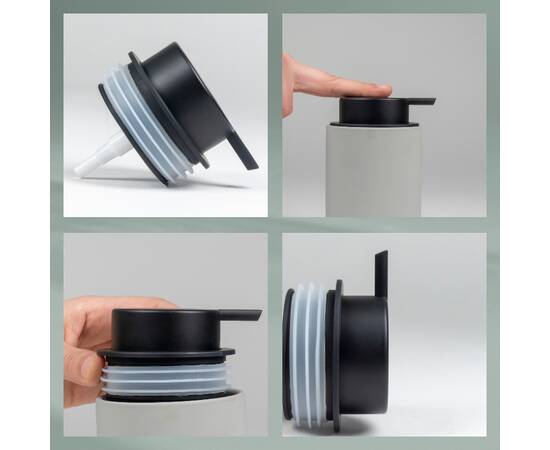 Дозатор для рідкого мила KELA Sana світло-сірий 300 мл (23955), зображення 2