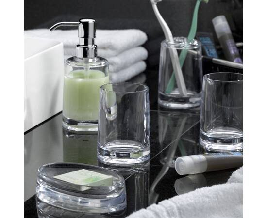 Дозатор для жидкого мыла KELA Sinfonie прозрачный 225 мл (18494), изображение 2