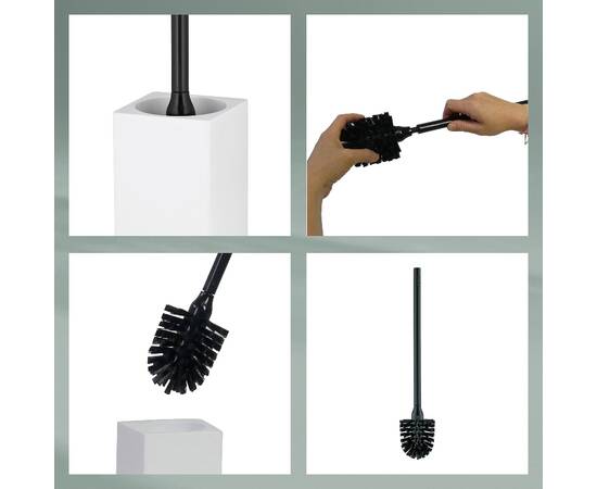 Йоршик для унітазу KELA Cube білий 45.5х9.5х9.5 см (23695), зображення 4