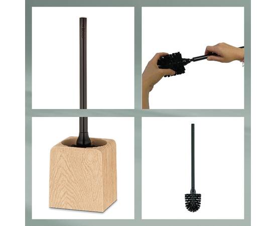 Ёршик для унитаза KELA Kaiu под дерево 44х10х9 см (23685), изображение 4