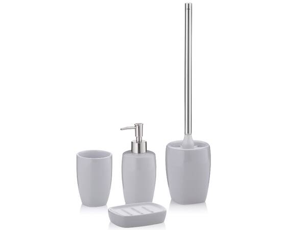 Ёршик для унитаза KELA Landora ледяно-серый 45х12 см (20408), изображение 3