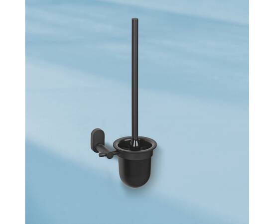 Йоршик для унітазу настінний KELA Alessio чорний 43х15 см (22749), зображення 2