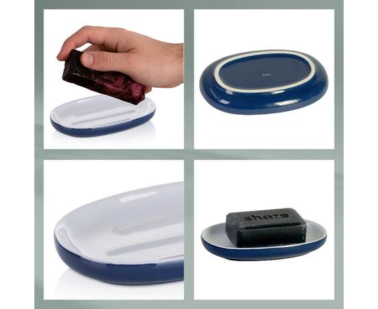 Мильниця KELA Isabella синя 13.5х8.5х2 см (20508), зображення 4