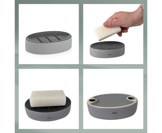 Мильниця KELA Matsi світло-сіра 12.5х8.5х3 см (23709), зображення 4