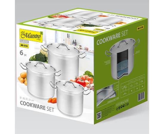 Каструля Maestro 30 см, 15 л (MR3518-30), зображення 5