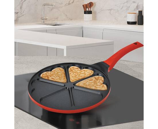 Сковорода блинная 26 см Maestro Heart индукционное дно (MR1222-A), изображение 2