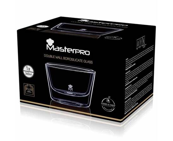 Піала з подвійними стінками MasterPro Mixology 360 мл (BGMP-20102), зображення 2