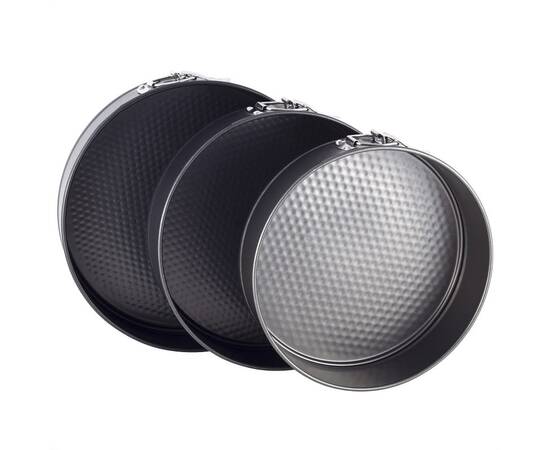 Набор разъемных форм для выпечки 3шт (O24/26/28x6.5 см) из углеродистой стали Ofenbach (100700), изображение 2