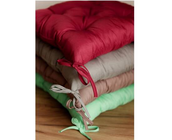 Подушка на стул 40х40 Фібра бордо Прованс (029611), Цвет: бордовый, Размер: 40x40, изображение 3