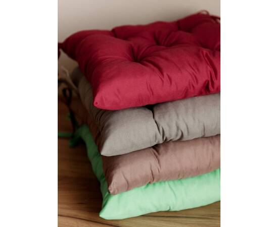 Подушка на стілець 40х40 Фібра зелена Прованс (029609), Колір: зелений, Розмір: 40x40, зображення 5