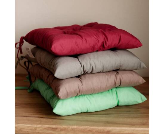 Подушка на стул 40х40 Фібра сіра Прованс (029605), Цвет: серый, Размер: 40x40, изображение 3