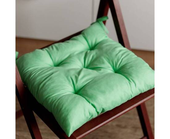 Подушка на стілець 40х40 Фібра зелена Прованс (029609), Колір: зелений, Розмір: 40x40, зображення 2