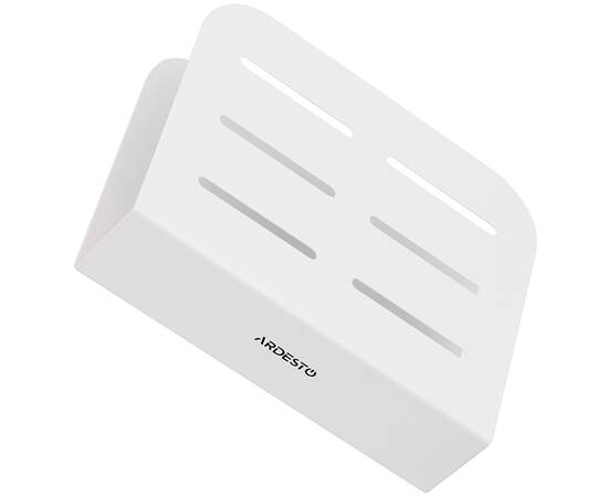 Серветниця Midori 15х4х12.5 см метал біла Ardesto (AR0910W), зображення 3