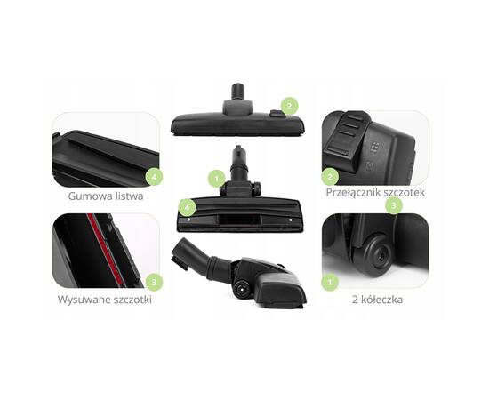 Пылесос с мешком 700Вт синий Kamille (6907), изображение 6