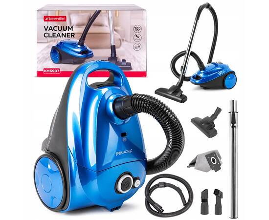 Пылесос с мешком 700Вт синий Kamille (6907), изображение 8