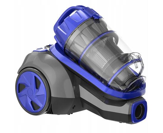 Пилосос циклонний 800Вт чорно-синій Kamille (6905), зображення 2