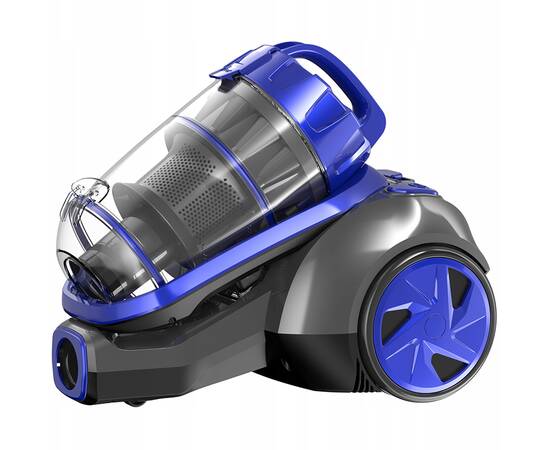 Пилосос циклонний 800Вт чорно-синій Kamille (6905), зображення 3