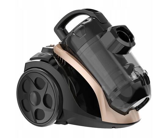 Пилосос циклонний 800Вт чорно-золотий Kamille (6903), зображення 2