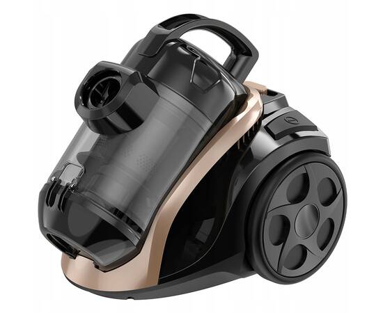 Пилосос циклонний 800Вт чорно-золотий Kamille (6903), зображення 3