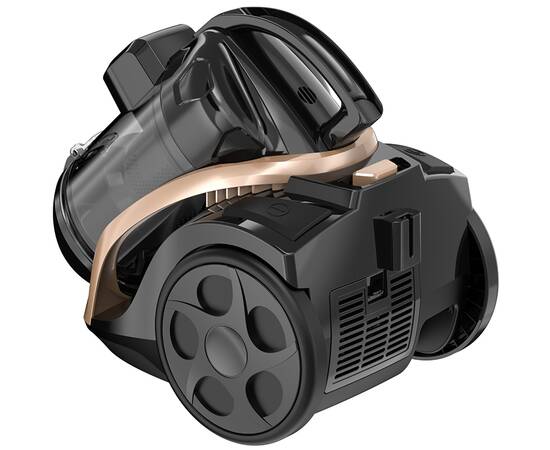 Пилосос циклонний 800Вт чорно-золотий Kamille (6903), зображення 4