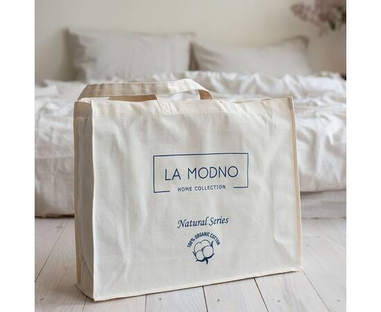 Постельное белье La Modno 160х220 STONEWASHED WHITE SAND (200354), Размер: полуторный 160х220, Основной цвет: бежевый, изображение 4