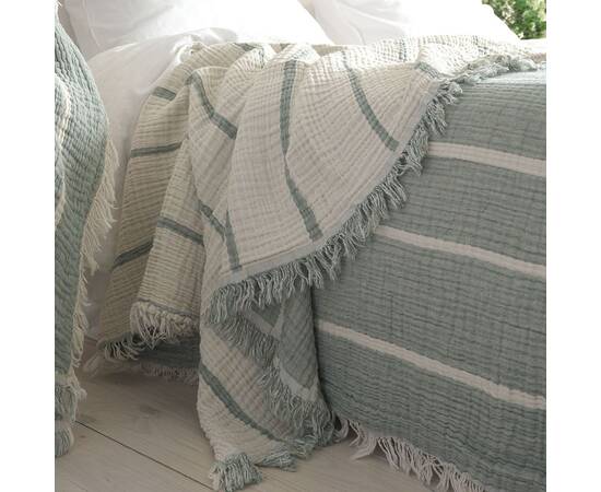 Покрывало La Modno муслиновое 170x240 PEARL GREEN (200352), Цвет: зеленый, Размер: 170x240, изображение 2