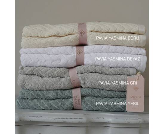 Набор полотенец Pavia YASMINA ECRU 2шт. (70х140,50х85) (402431), Цвет: кремовый, изображение 3