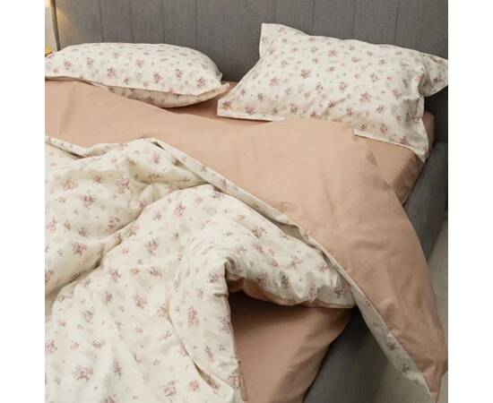 Постільна білизна 140 сатин люкс 2шт(143х210) Вілюта, Розмір: сімейний 2шт(145x210), Основний колір: бежевий, зображення 3