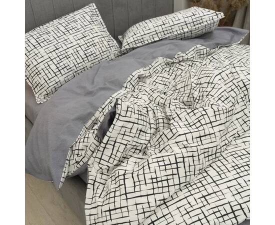 Постельное белье 144 сатин люкс 200х220 Вилюта, Размер: двуспальный евро 200х220, Основной цвет: серый, изображение 2