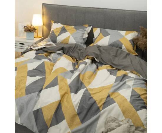 Постельное белье 152 сатин люкс 200х220 Вилюта, Размер: двуспальный евро 200х220, Основной цвет: серый, изображение 2