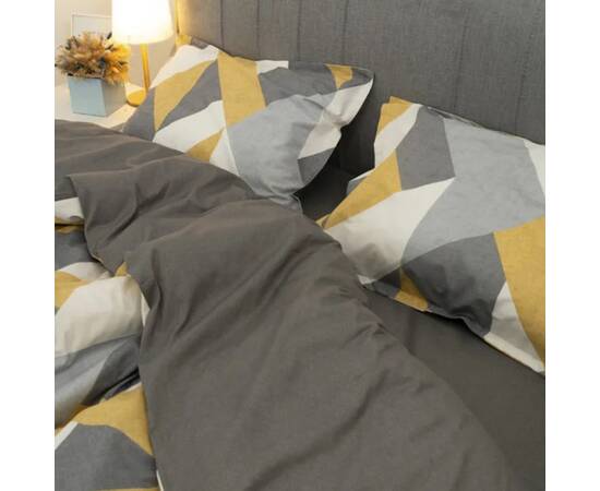 Постельное белье 152 сатин люкс 200х220 Вилюта, Размер: двуспальный евро 200х220, Основной цвет: серый, изображение 3