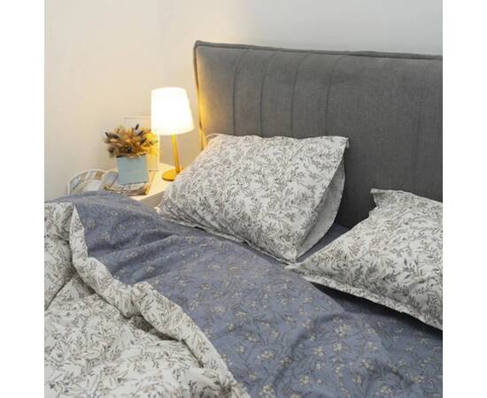 Постельное белье 154 сатин люкс 2шт(143х210) Вилюта, Размер: семейный 2шт(145x210), Основной цвет: голубой, изображение 2