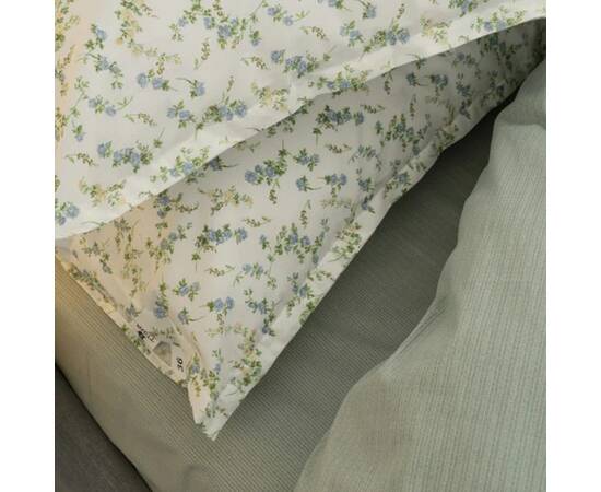 Постільна білизна 155 сатин люкс 200х220 Вілюта, Розмір: двоспальний євро 200х220, Основний колір: зелений, зображення 3