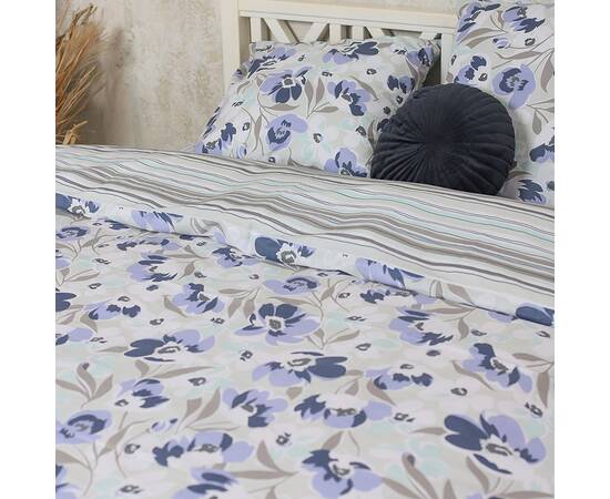 Постельное белье 22196 ранфорс 2шт(143х210) Вилюта, Размер: семейный 2шт(145x210), Основной цвет: синий, изображение 2