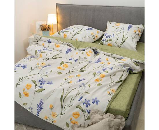 Постельное белье 24266 ранфорс 175х210 Вилюта, Размер: двуспальный 175х210, Основной цвет: зеленый, изображение 2