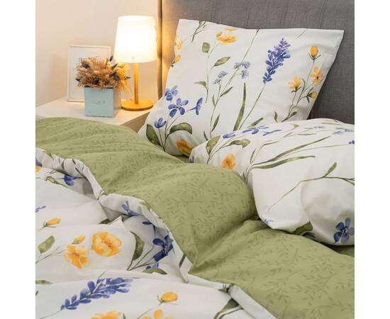 Постельное белье 24266 ранфорс 175х210 Вилюта, Размер: двуспальный 175х210, Основной цвет: зеленый, изображение 3