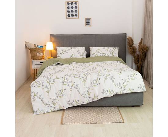 Постельное белье 24277 ранфорс 143х210 Вилюта, Размер: полуторный 145х210, Основной цвет: зеленый, изображение 2