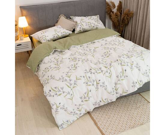 Постельное белье 24277 ранфорс 200х220 с простынью на резинке 160х200 Вилюта, изображение 2