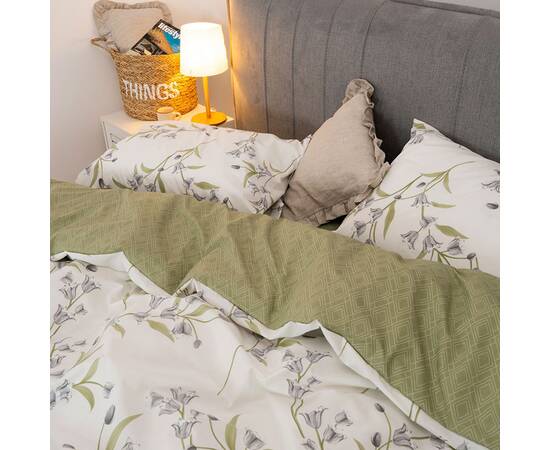 Постельное белье 24277 ранфорс 200х220 с простынью на резинке 160х200 Вилюта, изображение 3