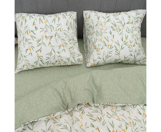 Постельное белье 24280 ранфорс 175х210 Вилюта, Размер: двуспальный 175х210, Основной цвет: зеленый, изображение 3