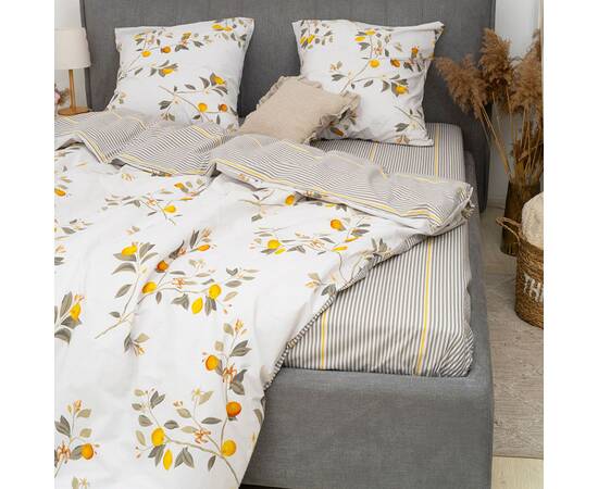 Постельное белье 24317 ранфорс 200х220 Вилюта, Размер: двуспальный евро 200х220, Основной цвет: желтый, изображение 2
