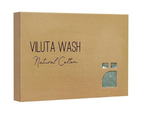 Постельное белье 34 Tiare Wash 143х210 вареный хлопок Вилюта, Размер: полуторный 145х210, Основной цвет: зеленый, изображение 3